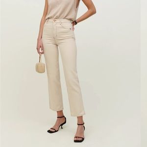 NWT Reformation Cowboy High Rise Straight Jeans